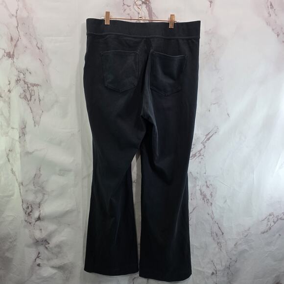 Duluth Trading Co Pants - Duluth Leggings Womens 1X X 31 Black NoGA Bootcut Yoga Pockets Stretch